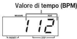 ZOOM MRT3 - Premete e tenete premuto il tasto [TEMPO]. - 2