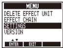 ZOOM MS-50G - | To change various settings - 4