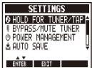 ZOOM MS-50G - To set the function activated by pressing and holding the footswitch - 3