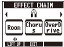 ZOOM MS-50G - | To change the order of effects - 7