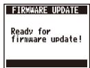 ZOOM MS-50G - | To update the firmware - 3