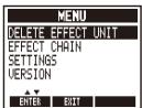ZOOM MS-50G - | To remove an effect - 5