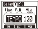 ZOOM MS-50G - | To tap tempo by hand - 6