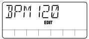 ZOOM PS02 - 1.From the Rhythm menu, press the [EDIT] key. - 1