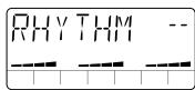 ZOOM PS02 - 1.Use the cursor [] / [] keys to cause the RHYTHM menu LED to light up. - 2