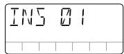 ZOOM PS02 - Press the [INS/DEL] key. - 2