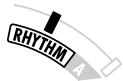 ZOOM PS02 - 1.Use the cursor [] / [] keys to cause the RHYTHM menu LED to light up. - 1