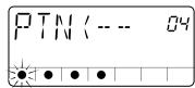 ZOOM PS02 - 3.Use the cursor [] / [] keys to move to the number of the measure where the pattern should change next ("4" in this example). - 1