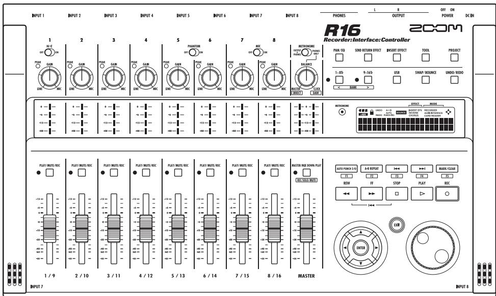 ZOOM R16AI - Recorder:Interface:Controller - 1