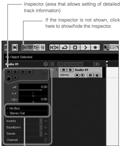 ZOOM R16AI - Set-up the created audio track as follows. - 1