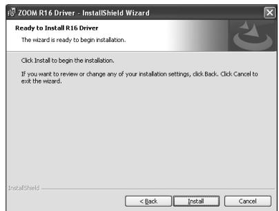 ZOOM R16AI - Ready to install the program - 1