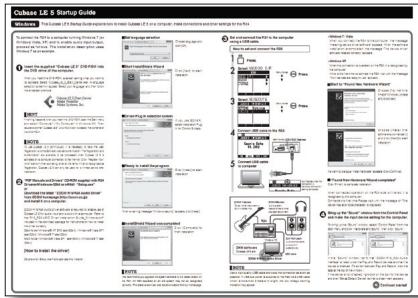 ZOOM R24AI - Cubase LE 5 installation guide - 1