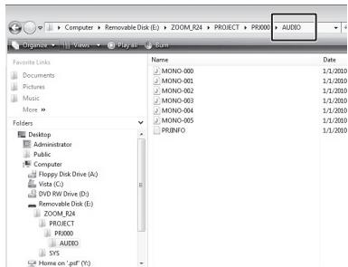 ZOOM R24AI - Importing by drag & drop - 5