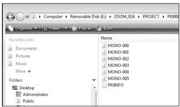 ZOOM R24AI - Using the "Import" command - 6