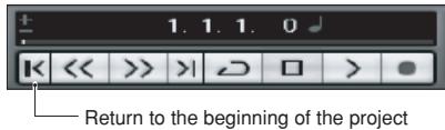 ZOOM R24AI - Click the |< button in the Transport Panel to return to the beginning of the project. - 1
