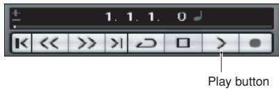 ZOOM R24AI - Click the Play button in the Transport Panel to begin playback. - 1