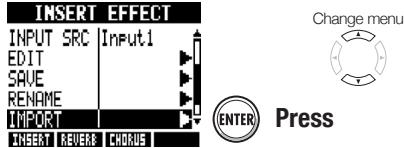 ZOOM R8 - Select IMPORT. - 1