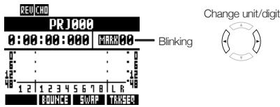 ZOOM R8 - Select MARK. - 1