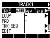 ZOOM R8 - Select TAKE. - 1