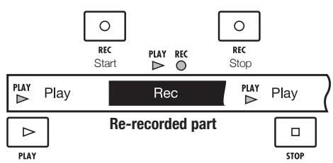 ZOOM R8 - Re-recording part of a track (punch-in/out) - 2