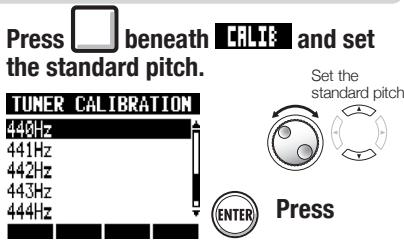 ZOOM R8 - Changing the standard pitch - 1