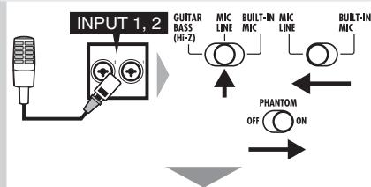 ZOOM R8 - Using phantom power - 1