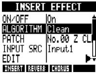 ZOOM R8 - Select the algorithm and patch. - 1