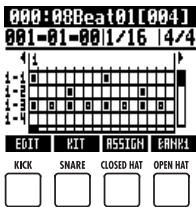 ZOOM R8 - Assigning from the RHYTHM menu - 4