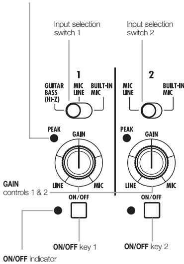 ZOOM R8 - Input section - 1