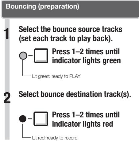 ZOOM R8 - Combining multiple tracks into 1-2 tracks (bouncing) - 2