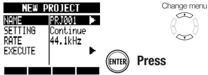 ZOOM R8 - Creating a new project - 3