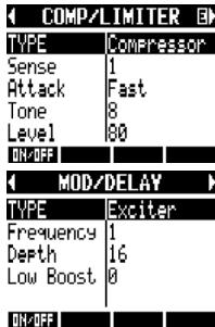 ZOOM R8 - Select the effect module. - 1