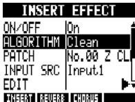 ZOOM R8 - Select an algorithm and patch. - 1