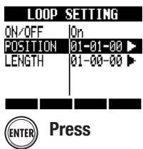 ZOOM R8 - Select POSITION. - 1