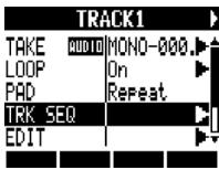 ZOOM R8 - Select TRK SEQ. - 1