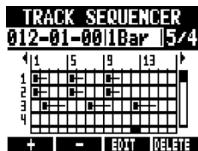 ZOOM R8 - Move the cursor to where you want to delete the time signature. - 1