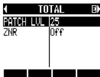 ZOOM R8 - Select PATCH LUL and set the value. - 1