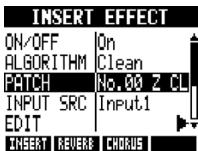 ZOOM R8 - Select a patch. - 1