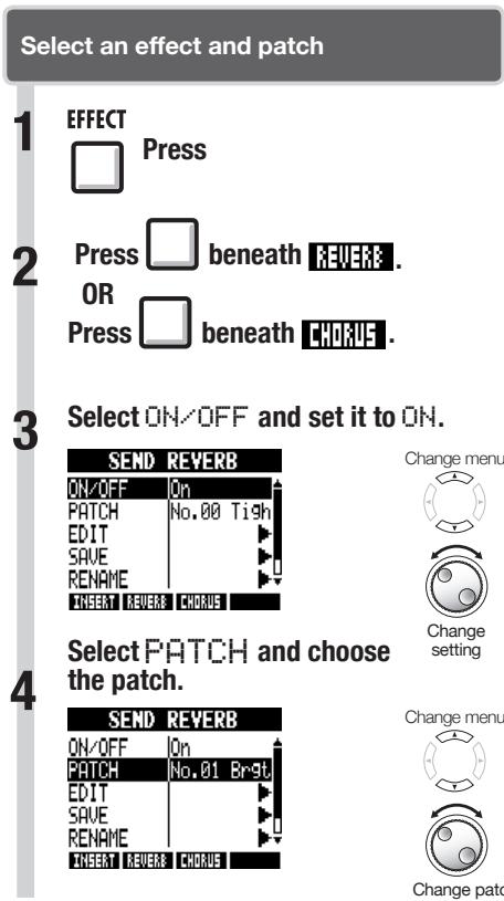 ZOOM R8 - Using send-return effects - 1