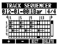 ZOOM R8 - Move the cursor to where you want to change the time signature. - 1