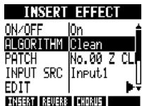 ZOOM R8 - Select the algorithm and patch. - 1