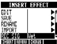 ZOOM R8 - Select REC SIG and make the setting. - 1