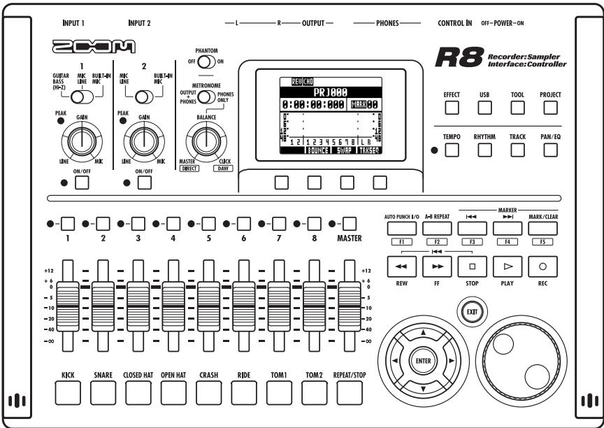 ZOOM R8 - Recorder:Sampler Interface:Controller - 1