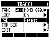 ZOOM R8 - Select P and set the playback method. - 1