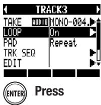 ZOOM R8 - Select LOOP. - 1