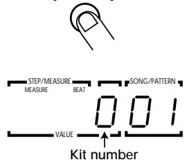 ZOOM RT234 - Selecting a kit/program for manual play - 4
