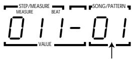 ZOOM RT234 - Press the [PATTERN] key. - 1