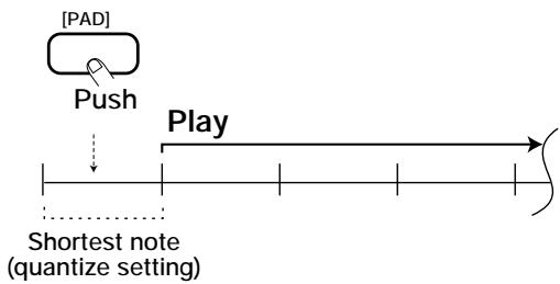 ZOOM RT234 - STEP5 To play several patterns simultaneously, push several pads together. - 3