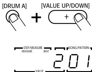 ZOOM RT234 - Changing the kit/program of a track - 5