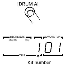 ZOOM RT234 - Changing the kit/program of a track - 3